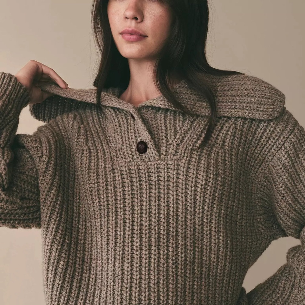 Moving Sale! Doen Brown Knit Sweater